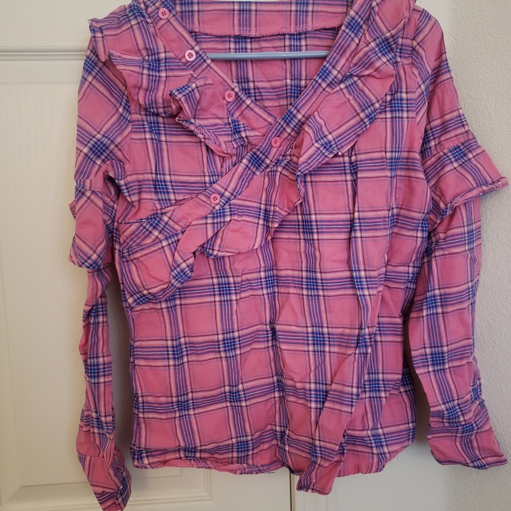 Pink plaid shirt